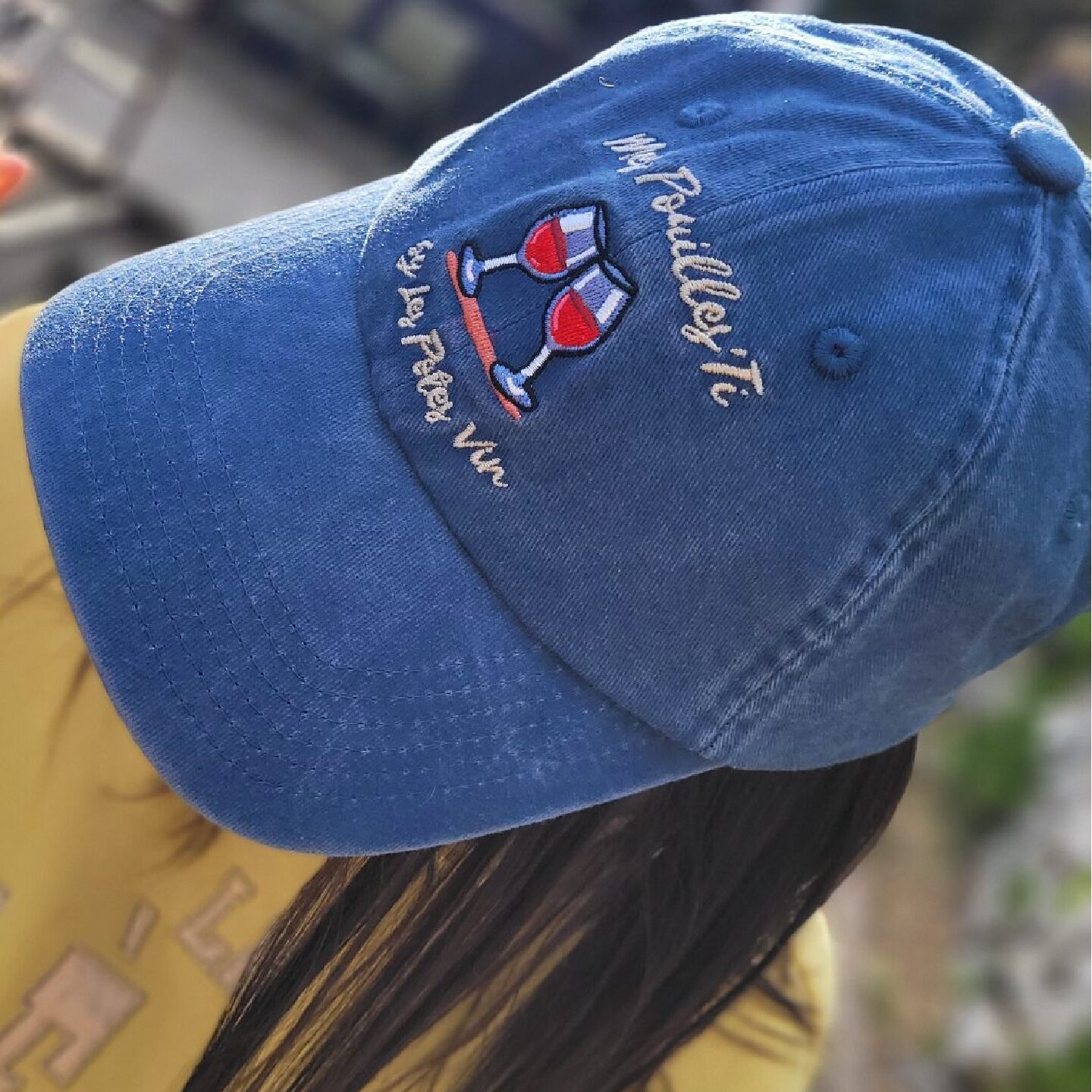 Casquette " Mes Pouilles'Ti " by Les Potes Vin