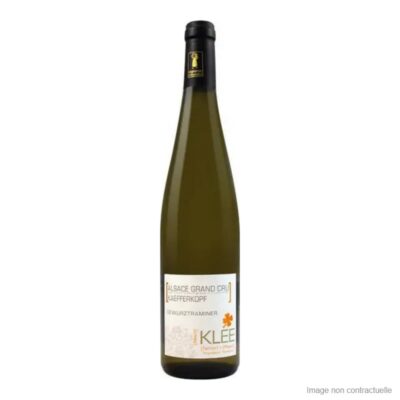 Bouteille de Gewurztraminer Grand Cru Kaefferkopf Maison Albert Klee, Alsace