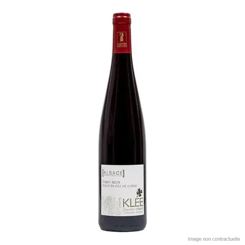 Bouteille de Pinot Noir élevé en fût de chêne Maison Albert Klee, Alsace